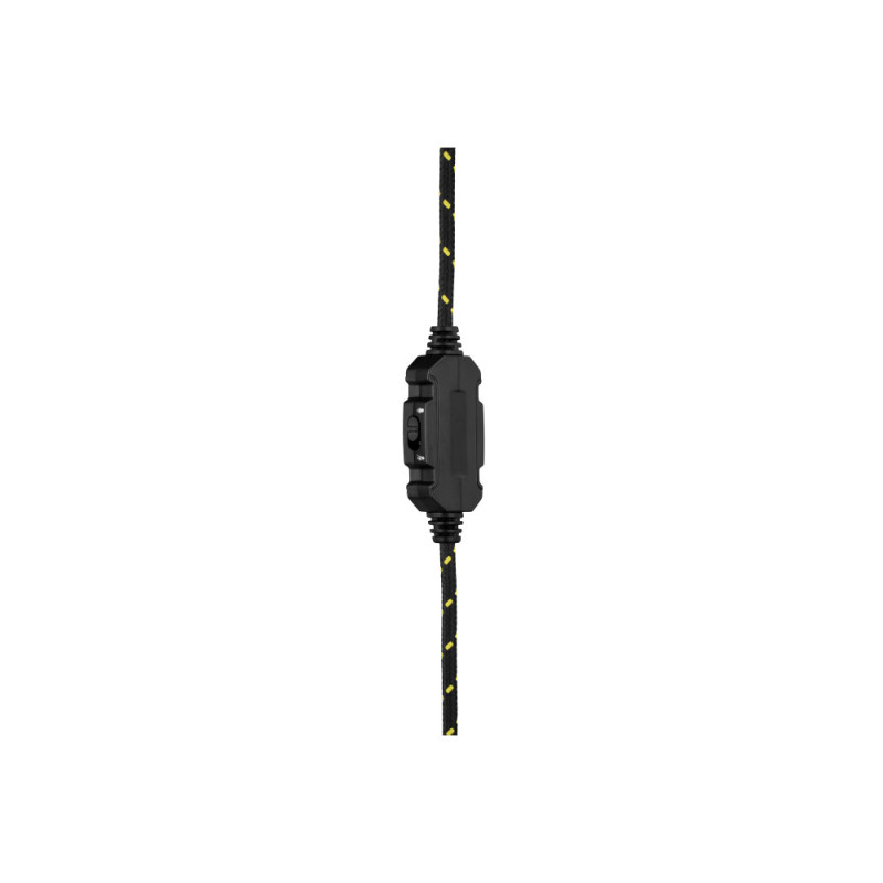 2E Gaming Гарнитура игровая HG340, mini-jack/dual 3.5mm, RGB, 2м, жёлтый (2E-HG340YW)