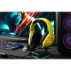 2E Gaming Гарнитура игровая HG340, mini-jack/dual 3.5mm, RGB, 2м, жёлтый (2E-HG340YW)
