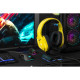 2E Gaming Гарнитура игровая HG340, mini-jack/dual 3.5mm, RGB, 2м, жёлтый (2E-HG340YW)