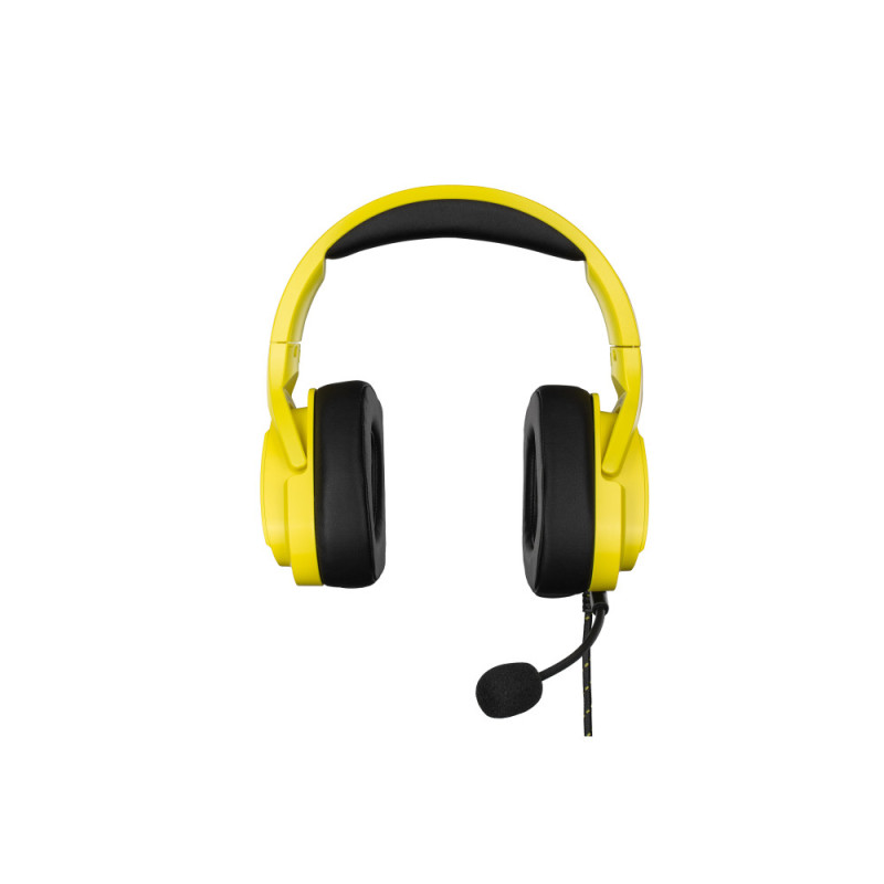 2E Gaming Гарнитура игровая HG340, mini-jack/dual 3.5mm, RGB, 2м, жёлтый (2E-HG340YW)