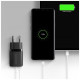 Зарядное устройство AXAGON 1xUSB QC3.0 + 1xUSB-C PD20W black (ACU-PQ20)