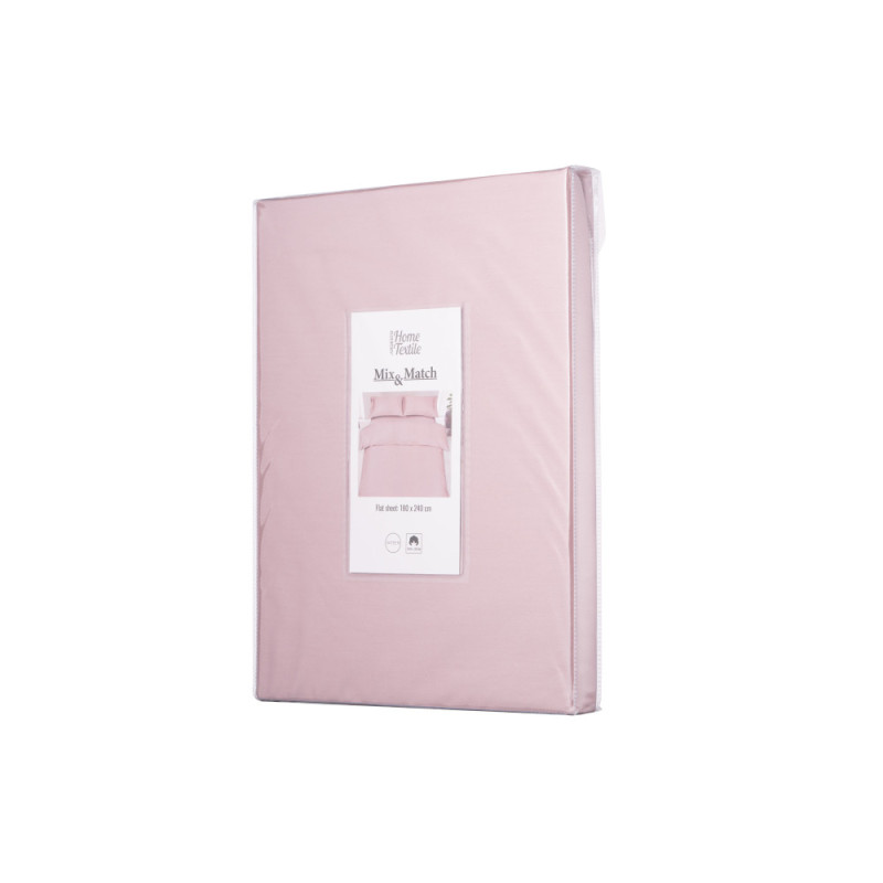 ARDESTO Flat Sheet Mix&Match, sateen, blush, 180x240cm, 100% cotton (ART1824FSP)