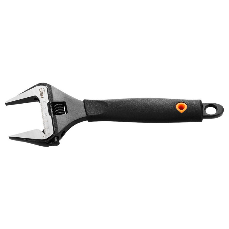 Neo Tools Ключ разводной 250 мм, 0-50мм, сталь CrV, DиN 3117, прорезиненная рукоятка (03-016)