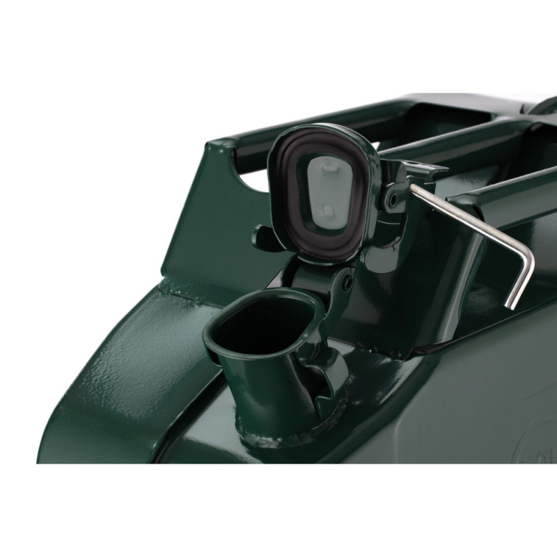 2E Jerry can fuel, vertical, 20L, metal, 0.8mm, green, 3.7kg (2E-JCM20V)