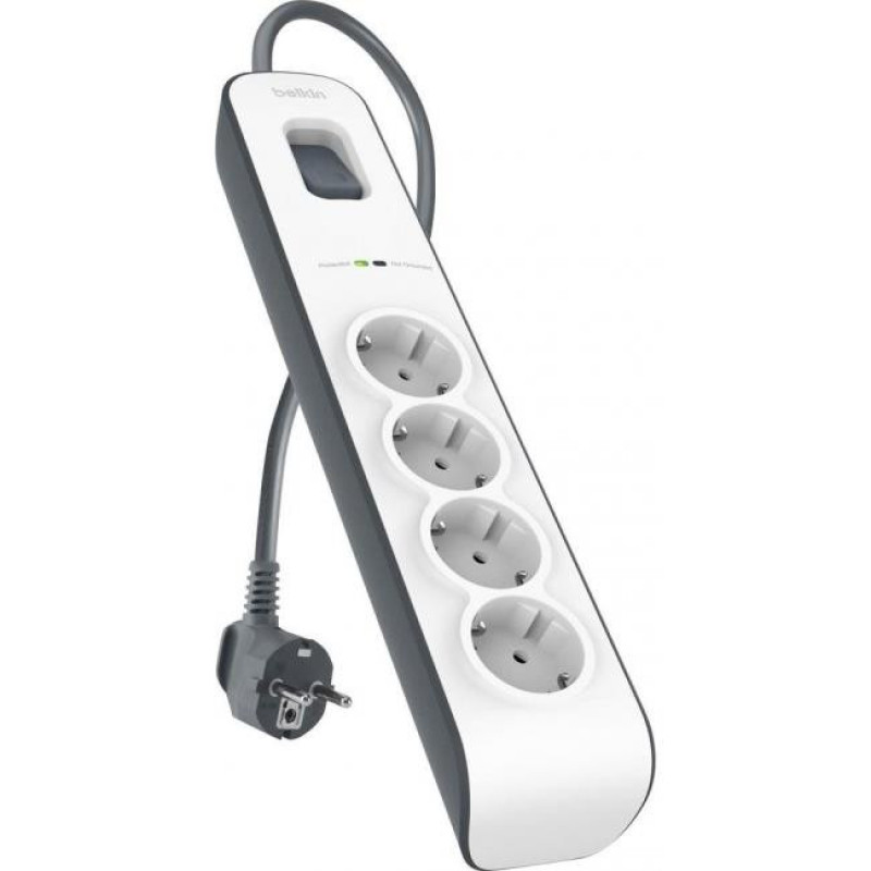 Belkin Extender-protector surge 4xType F, 3x1.5mm2, 16А, 2m, white (BSV400vf2M)