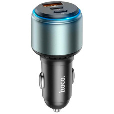 Зарядное устройство HOCO 1xUSB-C + 1xUSB car adapter NZ9 black (6931474795113)