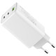 Зарядное устройство ColorWay C101B GaN Mini 100W PD PPS 2xUSB-C + USB-A white (CW-CHS061PD-WT)