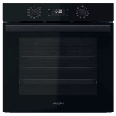 Whirlpool Духова шафа електрична, 71л, A+, дисплей, конвекція, телескопічні напрямні, чорний (OMR58HU1B)