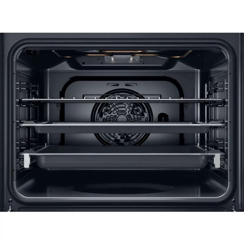 Whirlpool Духова шафа електрична, 71л, A+, дисплей, конвекція, телескопічні напрямні, чорний (OMR58HU1B)