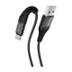 Дата кабель USB 2.0 AM to USB-C 1.0m X38 Cool black HOCO (6931474710567)