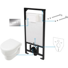 Deante Concealed toilet set Avis 6 in 1, white (CDAS6ZPW)