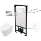 Deante Concealed toilet set Avis 6 in 1, white (CDAS6ZPW)