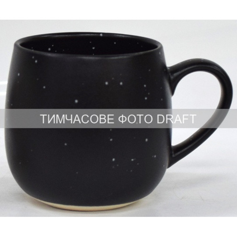 ARDESTO Ardesto Mug Alcor, 450ml, ceramic, black (AR3475RBK)
