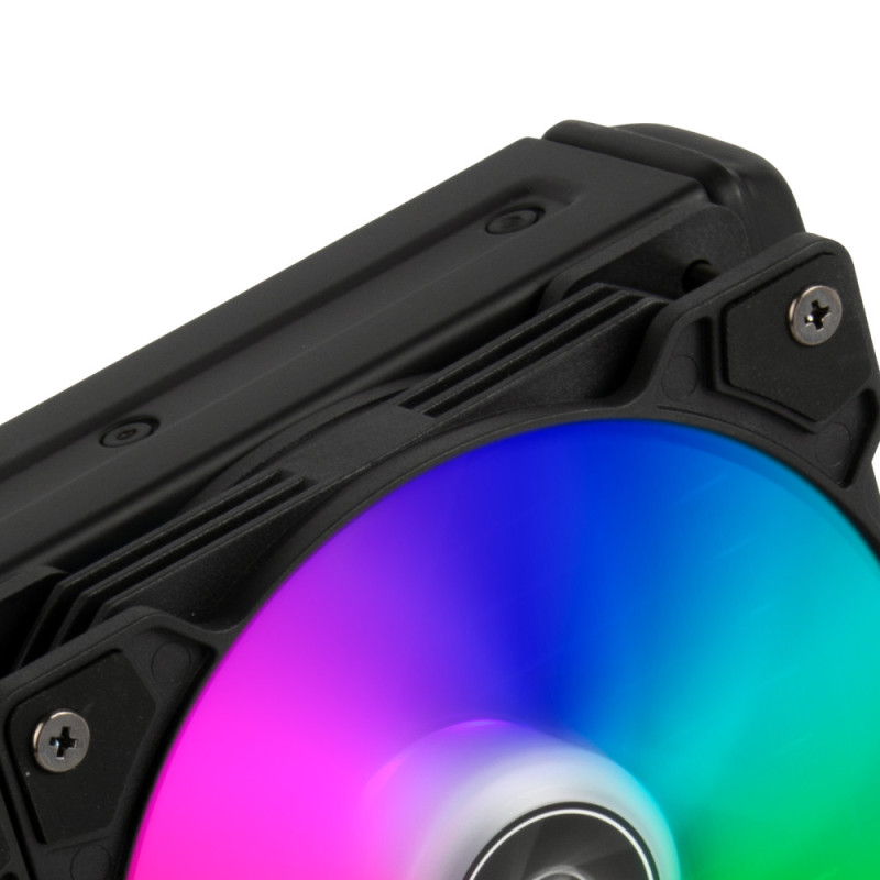 SilverStone Система жидкостного охлаждения Icegem 240P-ARGB LGA2066, 2011, 1366, 115x, 1366, TRX4TR4, AM4, AM3, AM3+, AM2, AM2+, FM1, FM2 TDP280W, черный (SST-IG240P-ARGB)