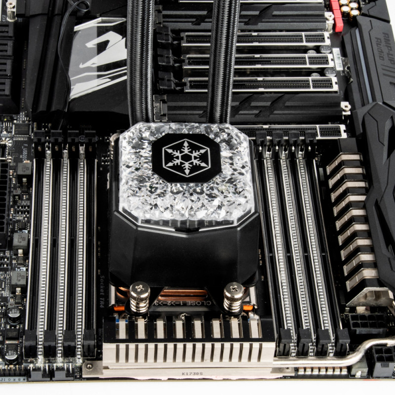 SilverStone Система жидкостного охлаждения Icegem 240P-ARGB LGA2066, 2011, 1366, 115x, 1366, TRX4TR4, AM4, AM3, AM3+, AM2, AM2+, FM1, FM2 TDP280W, черный (SST-IG240P-ARGB)