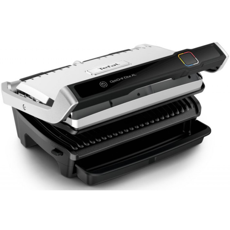 Tefal grill clamping OptiGrill Elite XL, 2200W, temp. regimes-16, removable plates, metal (GC760D30)