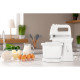 ARDESTO hand mixer with a bowl, 500W, nozzles-4 beaters, bowl-plastic, 3.2L, turbo mode, white (KSTM-500W)