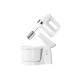ARDESTO hand mixer with a bowl, 500W, nozzles-4 beaters, bowl-plastic, 3.2L, turbo mode, white (KSTM-500W)