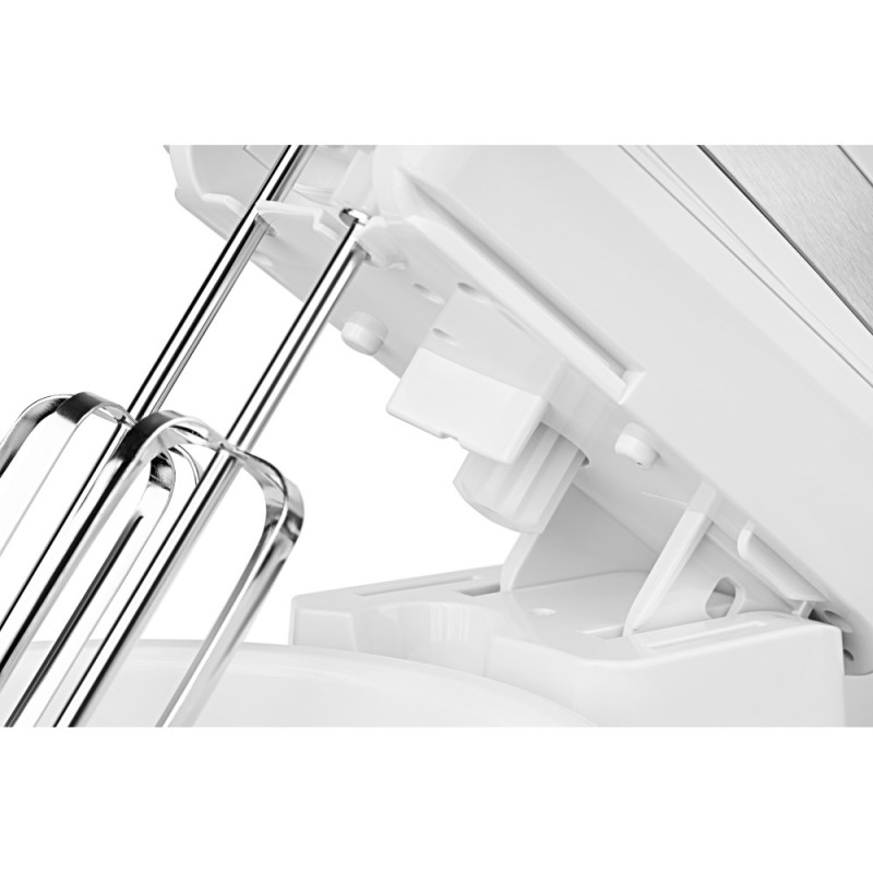 ARDESTO hand mixer with a bowl, 500W, nozzles-4 beaters, bowl-plastic, 3.2L, turbo mode, white (KSTM-500W)