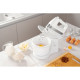 ARDESTO hand mixer with a bowl, 500W, nozzles-4 beaters, bowl-plastic, 3.2L, turbo mode, white (KSTM-500W)
