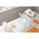 ARDESTO hand mixer with a bowl, 500W, nozzles-4 beaters, bowl-plastic, 3.2L, turbo mode, white (KSTM-500W)