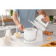 ARDESTO hand mixer with a bowl, 500W, nozzles-4 beaters, bowl-plastic, 3.2L, turbo mode, white (KSTM-500W)