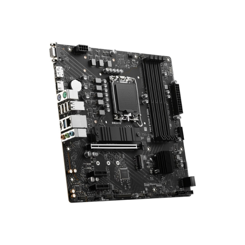 MSI Motherboard PRO B760M-P DDR4 s1700 B760 4xDDR4 M.2 HDMI DP D-Sub mATX (911-7E02-020)