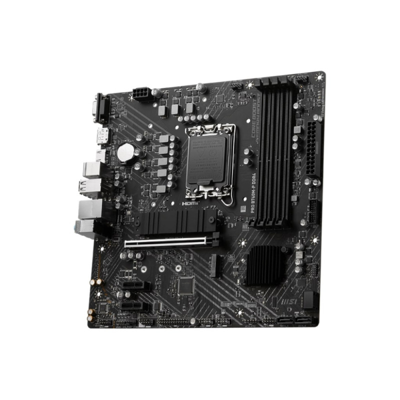MSI Motherboard PRO B760M-P DDR4 s1700 B760 4xDDR4 M.2 HDMI DP D-Sub mATX (911-7E02-020)
