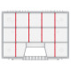 Kistenberg Box organiser, 16 , 390x290x65, NORT, KNO40307T