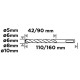 Graphite Набір свердел по бетону GRAPHITE SDS Plus 5x6x110мм, 6x8x10x160мм, кейс, 5шт (56T169)