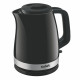 Tefal electric kettle Delfini, 1.7L, plastic, black-inox (KO150F30)