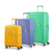 American Tourister Валіза American Tourister, Soundbox, поліпропілен, велика, 77см, 97/110л, TSA, 4 колеса, EXP, сіро-синій (32G*51003)