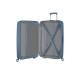 American Tourister Валіза American Tourister, Soundbox, поліпропілен, велика, 77см, 97/110л, TSA, 4 колеса, EXP, сіро-синій (32G*51003)