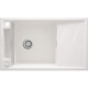 Deante Kitchen Sink granite, rectang., with drainboard, 820х500х219mm, bowl - 1, over-mounted, alebaster (ZRM_A113)