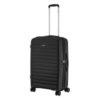 2E Suitcase Middle, Aero, polypropylen, 63/78 L, TSA, 4 wheels, EXP, black (2E-SPP-AERO-M-BK)