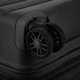 2E Suitcase Middle, Aero, polypropylen, 63/78 L, TSA, 4 wheels, EXP, black (2E-SPP-AERO-M-BK)