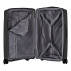 2E Suitcase Middle, Aero, polypropylen, 63/78 L, TSA, 4 wheels, EXP, black (2E-SPP-AERO-M-BK)