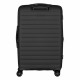 2E Suitcase Middle, Aero, polypropylen, 63/78 L, TSA, 4 wheels, EXP, black (2E-SPP-AERO-M-BK)