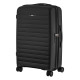 2E Suitcase Middle, Aero, polypropylen, 63/78 L, TSA, 4 wheels, EXP, black (2E-SPP-AERO-M-BK)