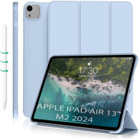Чехол для планшета BeCover Tri Fold Soft TPU Silicone Apple iPad Air 13" M2/M3 (2024/2025) Light Blue (711741)