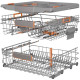 Gorenje Dishwasher built-in, 16sets, A+++, 60cm, invertor, Wi-Fi, AquaStop , 3 basket, white (GV673D63)