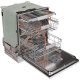 Gorenje Dishwasher built-in, 16sets, A+++, 60cm, invertor, Wi-Fi, AquaStop , 3 basket, white (GV673D63)
