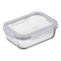 ARDESTO Food storage container Gemini 0.66l, borosilicate glass, plastic, rectangular, transparent (AR1260BRC)