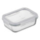 ARDESTO Food storage container Gemini 0.66l, borosilicate glass, plastic, rectangular, transparent (AR1260BRC)