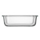 ARDESTO Food storage container Gemini 0.66l, borosilicate glass, plastic, rectangular, transparent (AR1260BRC)
