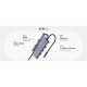 Концентратор Cudy USB-C 6-in-1 1xHDMI 4K + 1xUSB-C + 1xUSB 3.0 5Gbps + 2xUSB 2.0 (UH606)
