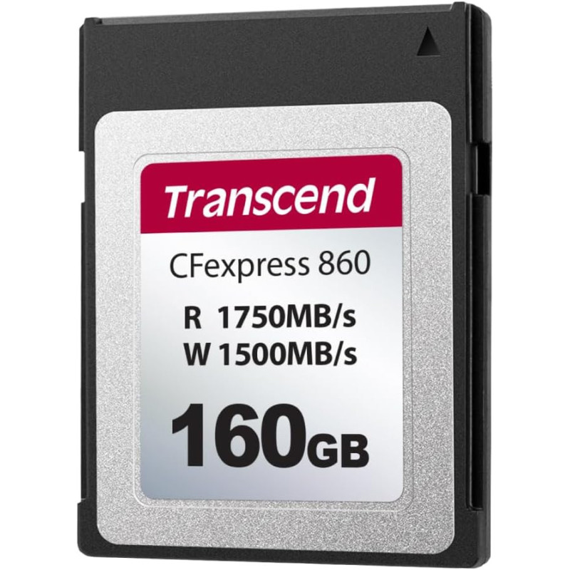 Transcend Карта пам'яті Transcend CFexpress 160GB Type B R1750/W1500MB/s (TS160GCFE860) Transcend Карта пам'яті Transcend CFexpress 160GB Type B R1750/W1500MB/s (TS160GCFE860)