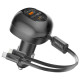 Зарядное устройство Promate 1xUSB-C PD + 1xUSB + cable USB-C/Lightning max 81W black (powerdrive-rci81)