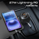 Зарядное устройство Promate 1xUSB-C PD + 1xUSB + cable USB-C/Lightning max 81W black (powerdrive-rci81)