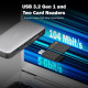 Порт-реплікатор Digitus USB-C > HDMI/2xUSB-A/USB-C/SD/MicroSD/RJ54, Travel (DA-70916)